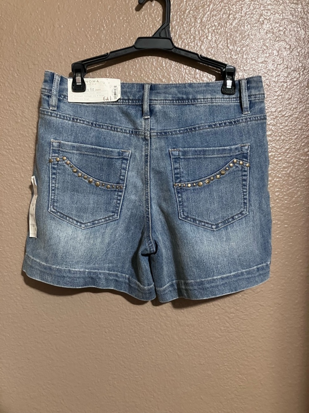 Sonoma Light Blue Denim Shorts with Studded Back Pockets